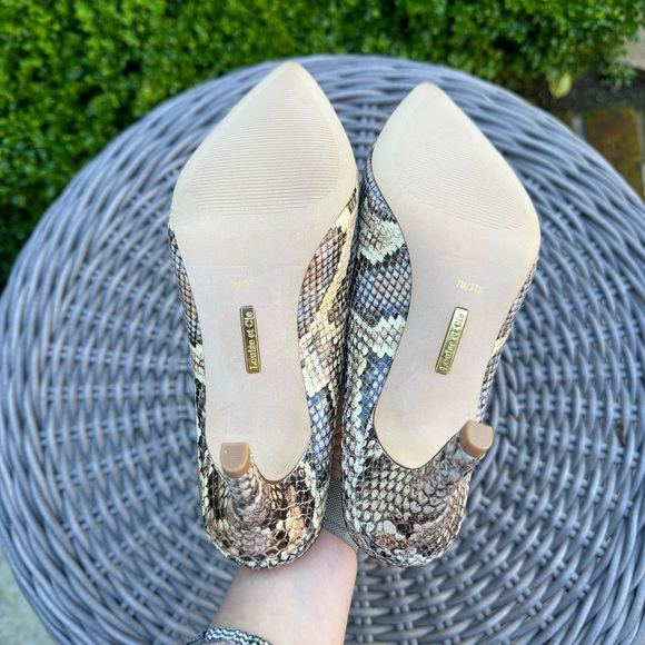 Louise et Cie Kirina Scalloped Mule Pastello Python Sz 7 - Picture 9 of 12